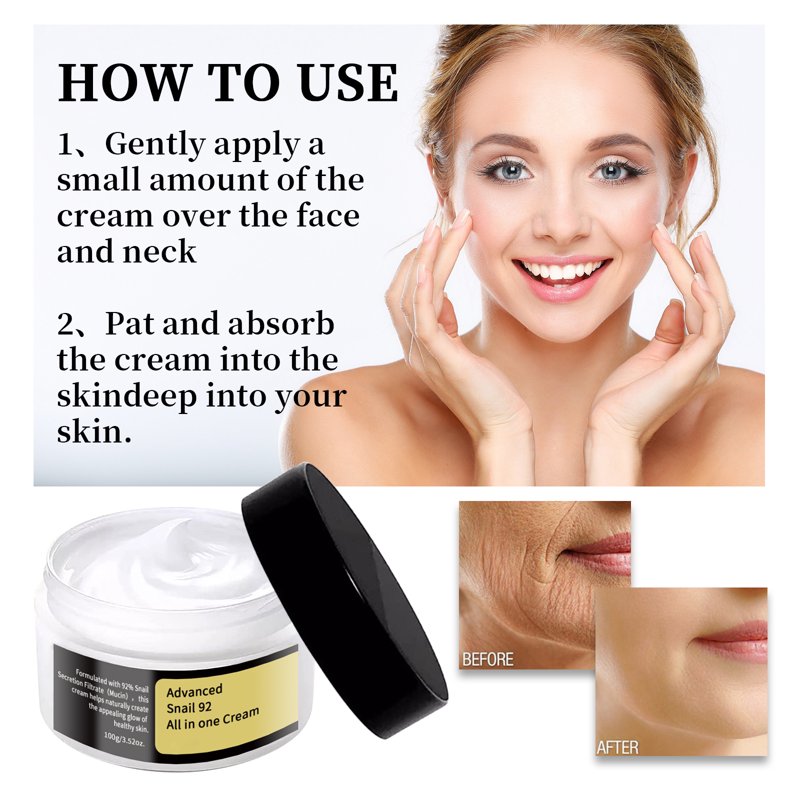 Lightweight Snail Mucin Face Moisturizer for Soft Glowing Skin - 3.52 fl oz