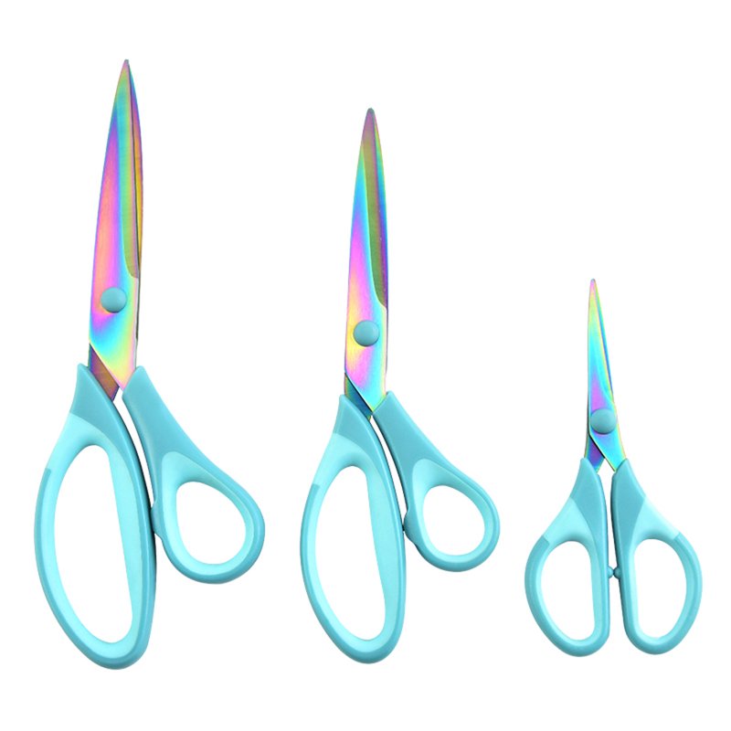 Scnor 3-Piece Titanium Alloy Craft Scissors Set - Multi-Purpose Sewing & Crafting Scissors (Variation: C, NKN210629971)