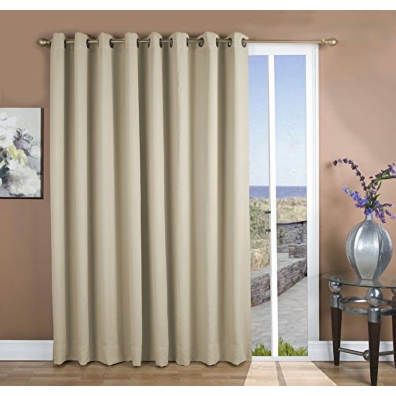 Ricardo Blackout Patio Panel Grommet Curtain - Insulated Light Blocker