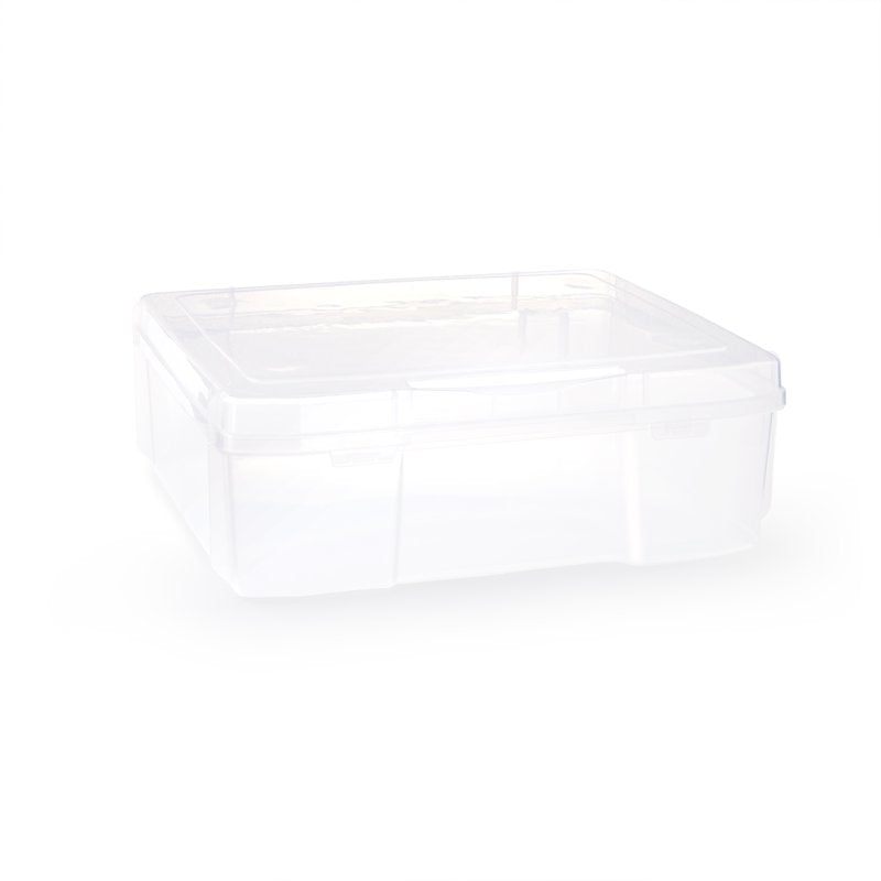 12x12 Craft Storage Case - Portable Organizer for Scrapbooks, Sewing, Art Supplies