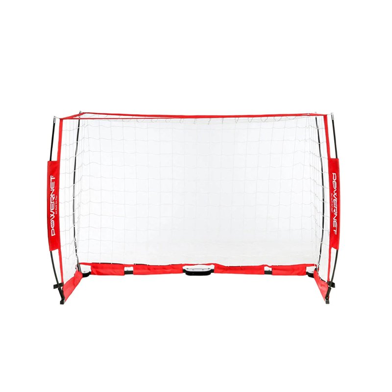 PowerNet 6' x 4' Portable Soccer Goal with Collapsible Steel Base + Carry Bag