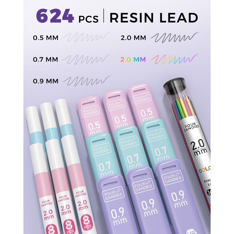 41-Piece Aesthetic Stationery Set with Pen Case, Gel Pens & Mechanical Pencils for Students