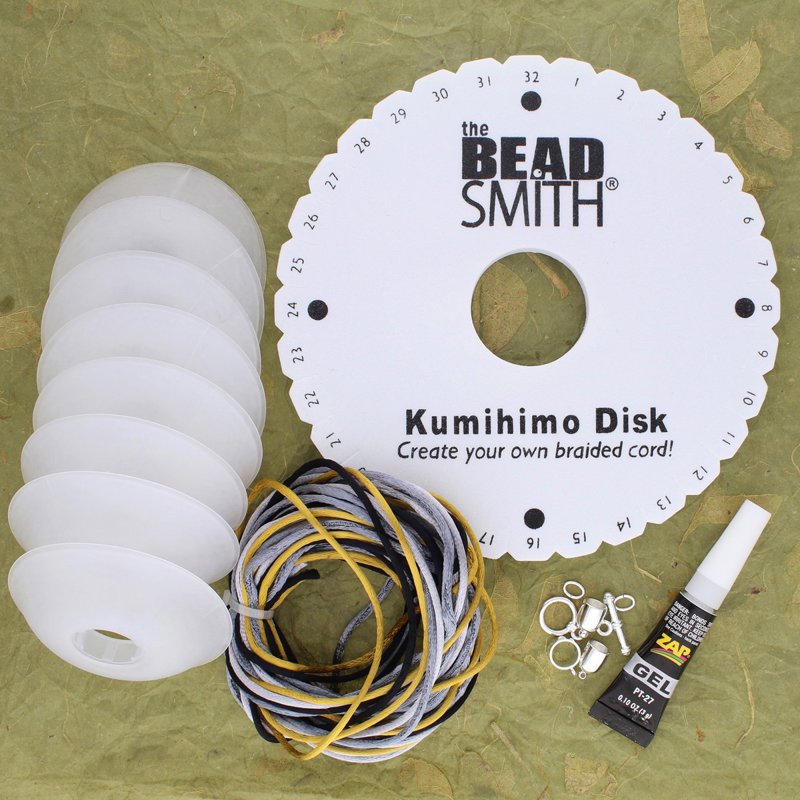 Kumihimo Jewelry Braiding Kit for Handmade Accessories - Starter Set