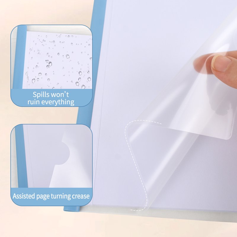 Clear Report Covers with Sliding Bar - 10mm, 75 Sheets Capacity, Gradient Color Pack of 20