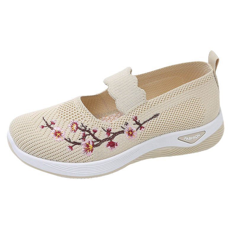 Orthopedic Slip-On Walking Shoes for Women Wide Width Support Casual Sneakers
