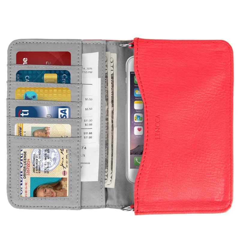 Women's Wallet Clutch for Large Smartphones - Travel, Business, Daily Use