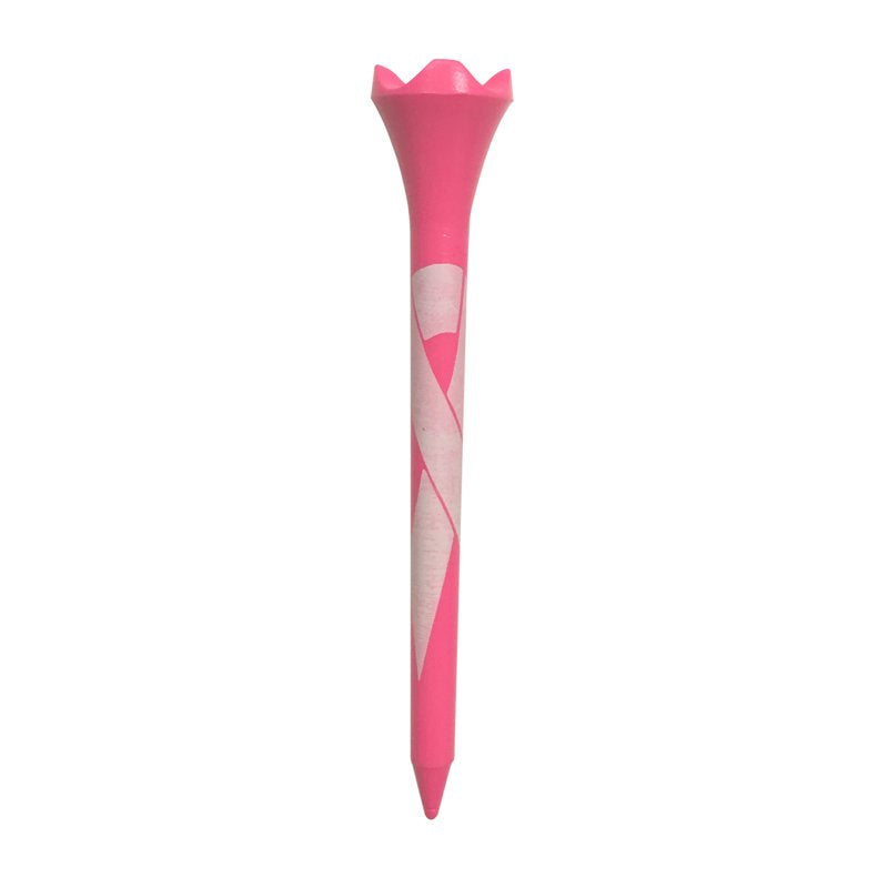 Plastic Golf Tees 3.25 Inch Pack of 25 - Pink Breast Cancer Awareness Edition