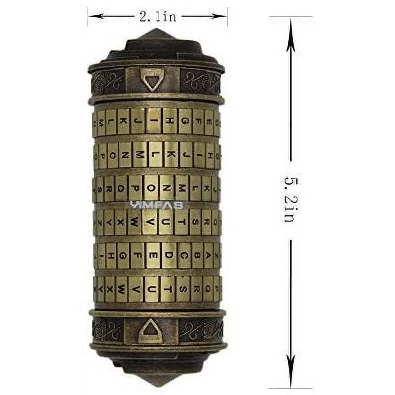 Mini Cryptex Lock Box for Romantic Gifts - Da Vinci Code Style, All Colors