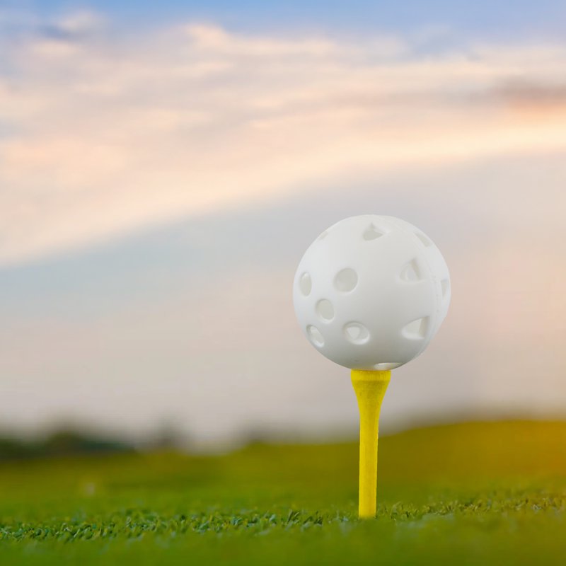 Plastic Practice Golf Balls - Durable, Realistic Size, Indoor & Outdoor Use