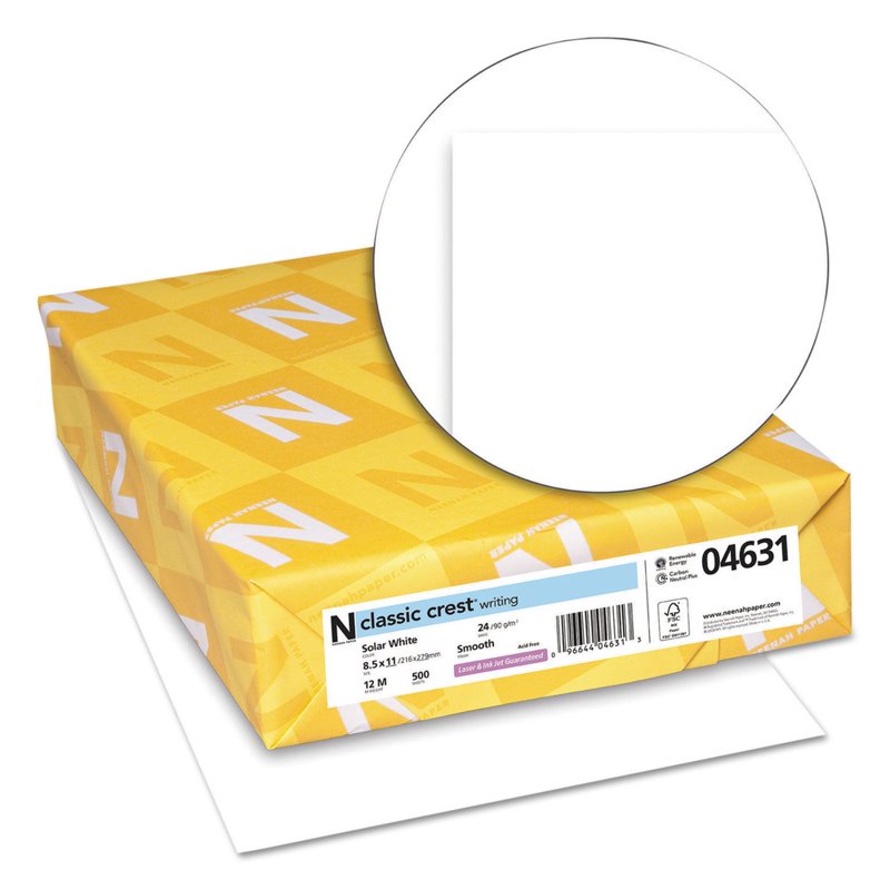 Printer & Copier Paper - 8.5 x 11 Inch, 97 Bright, 24 Lb, White, 500 Sheets