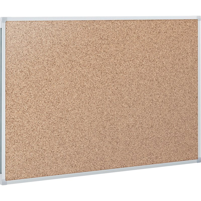 Classic Cork Bulletin Board with Aluminum Frame - Wall Mountable Office Display