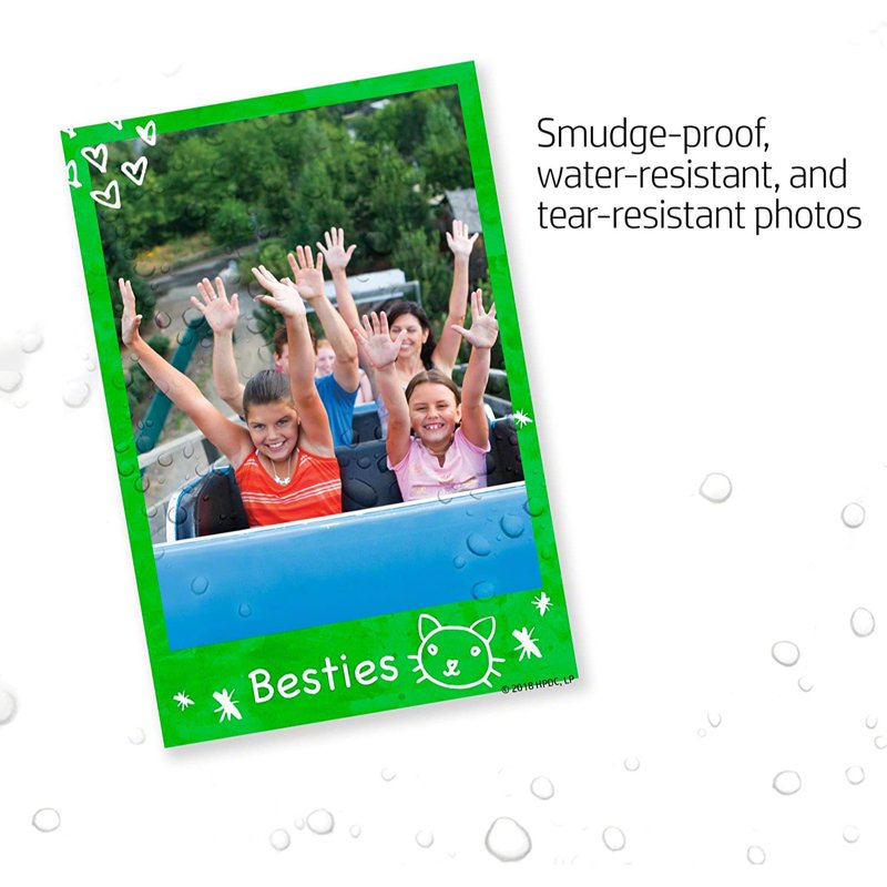 HP Sprocket Zink Photo Paper 2x3 Inches - 100 Sheets for Instant Photo Printing