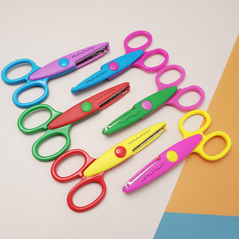 Zig Zag Craft Scissors Set of 6 - Decorative Edge Cutters for Scrapbooking & DIY Projects