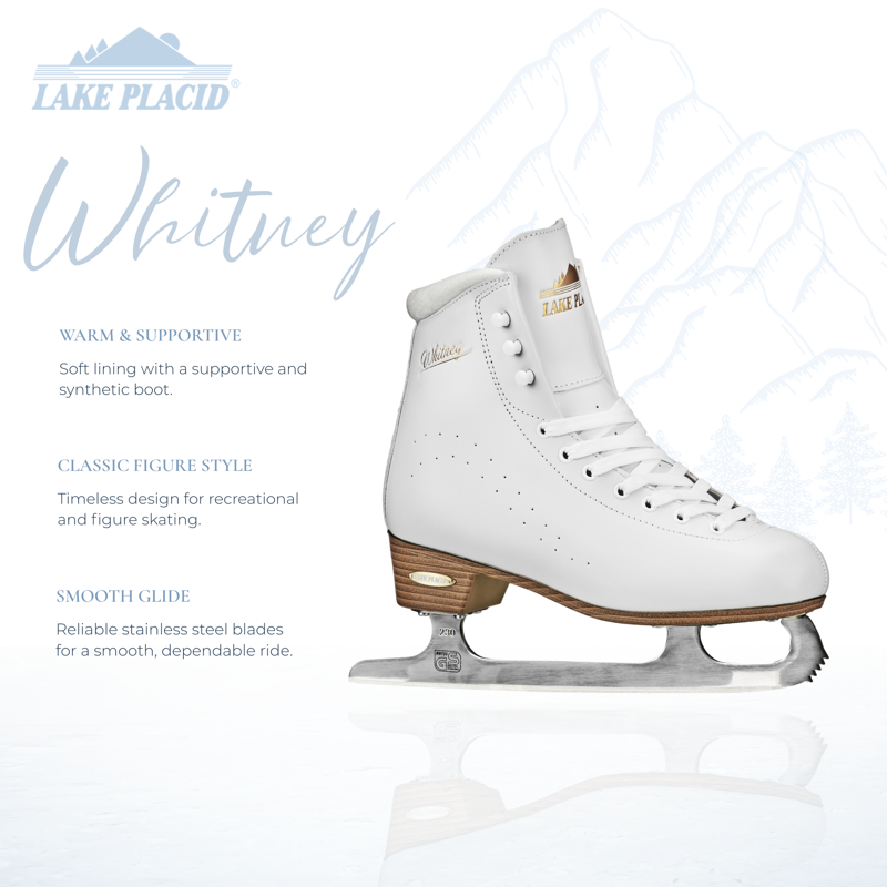 Women's Traditional Figure Ice Skates - Supportive & Classic Style, Multiple Sizes