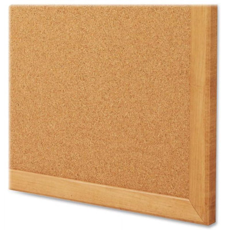 36x24 Cork Board with Oak Wood Frame - Office & Home Decor