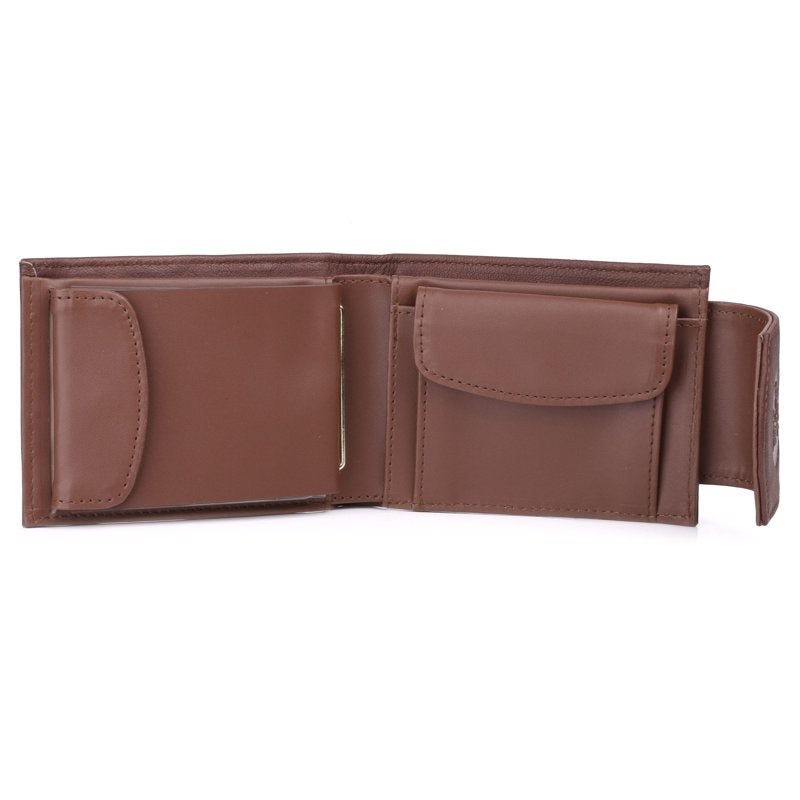 Women's Leather Convertible Billfold Wallet with Coin Pocket - Multiple Colors