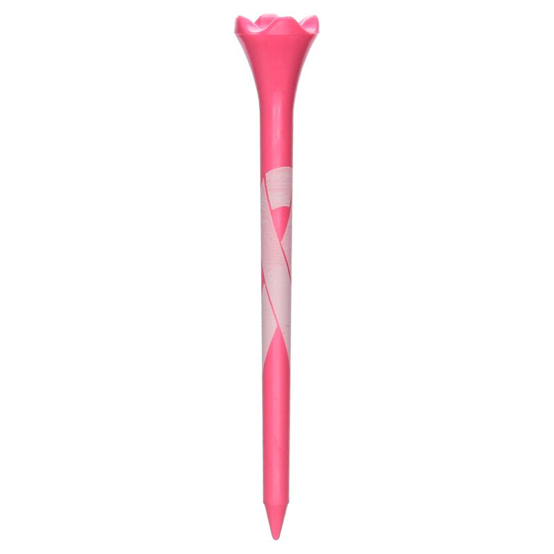 Plastic Golf Tees 3.25 Inch Pack of 25 - Pink Breast Cancer Awareness Edition