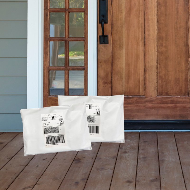 Poly Bubble Mailer Bags - 8.5 x 12 Inch Self-Sealing Shipping Envelopes, Pack of 100