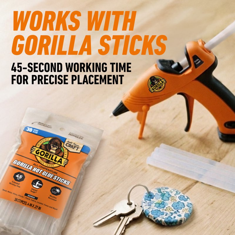 Mini Dual-Temp Hot Glue Gun with Precision Nozzle - Craft & Repair Tool