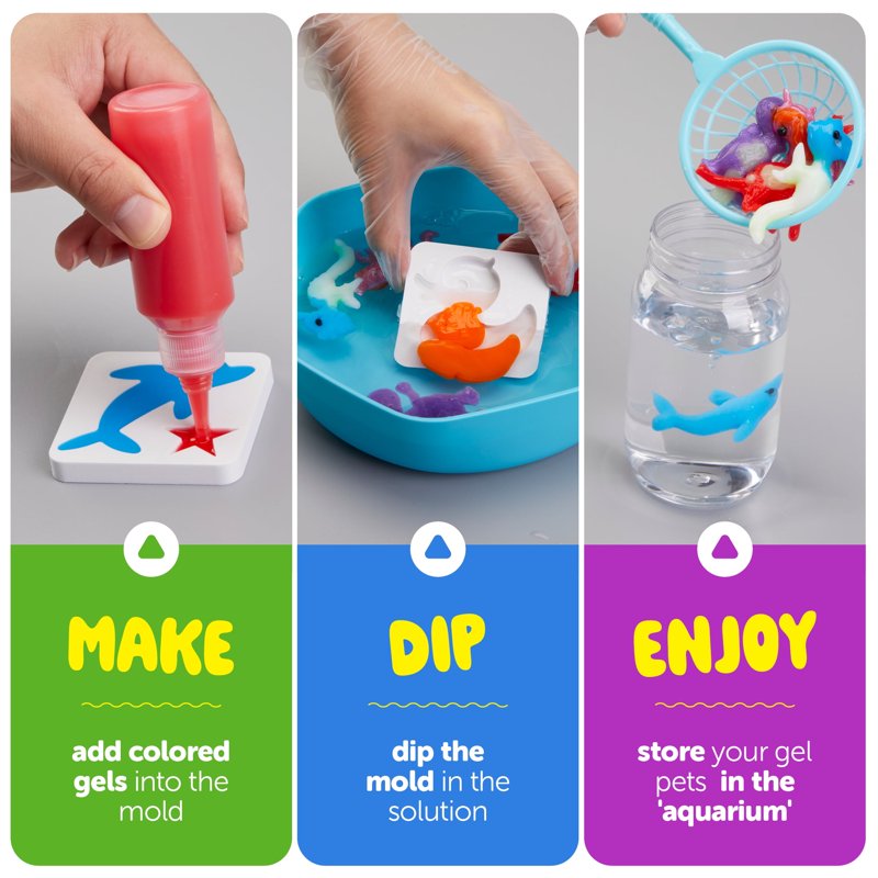 Kids Water Pets Craft Kit - DIY Fairy, Unicorn & Dinosaur Water Creatures