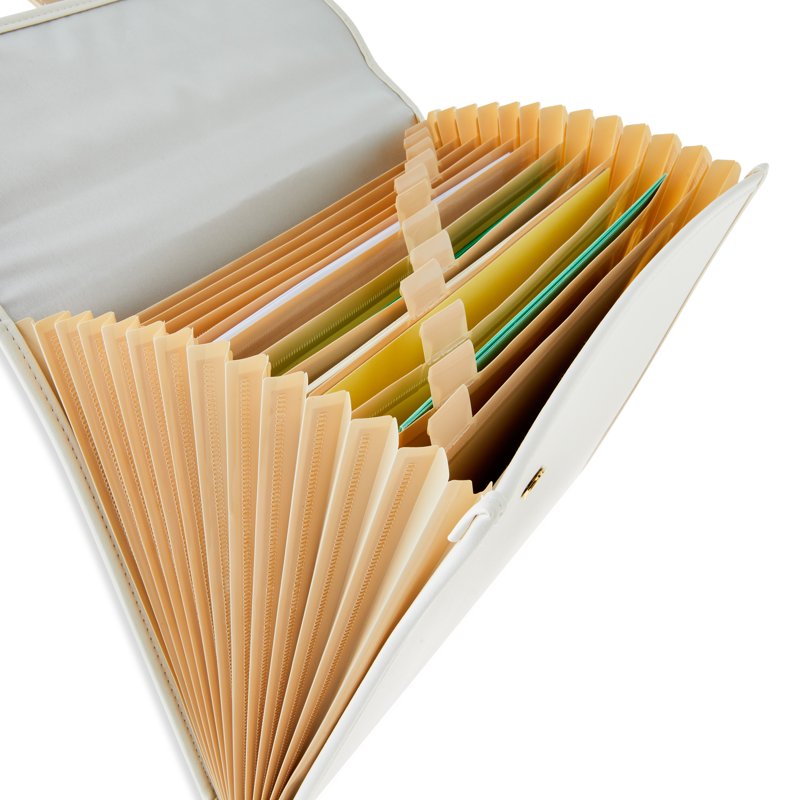 13-Pocket Expandable Folder for Office & School Files - A4 & Letter Size