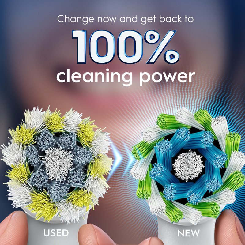 Electric Toothbrush Replacement Heads - 2 Count for Oral‑B PrecisionCleanX