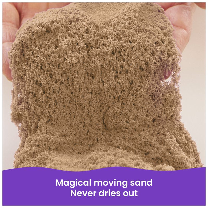 Kinetic Sand Beach Play Sand 3lbs - Moldable Sensory Toy for Kids