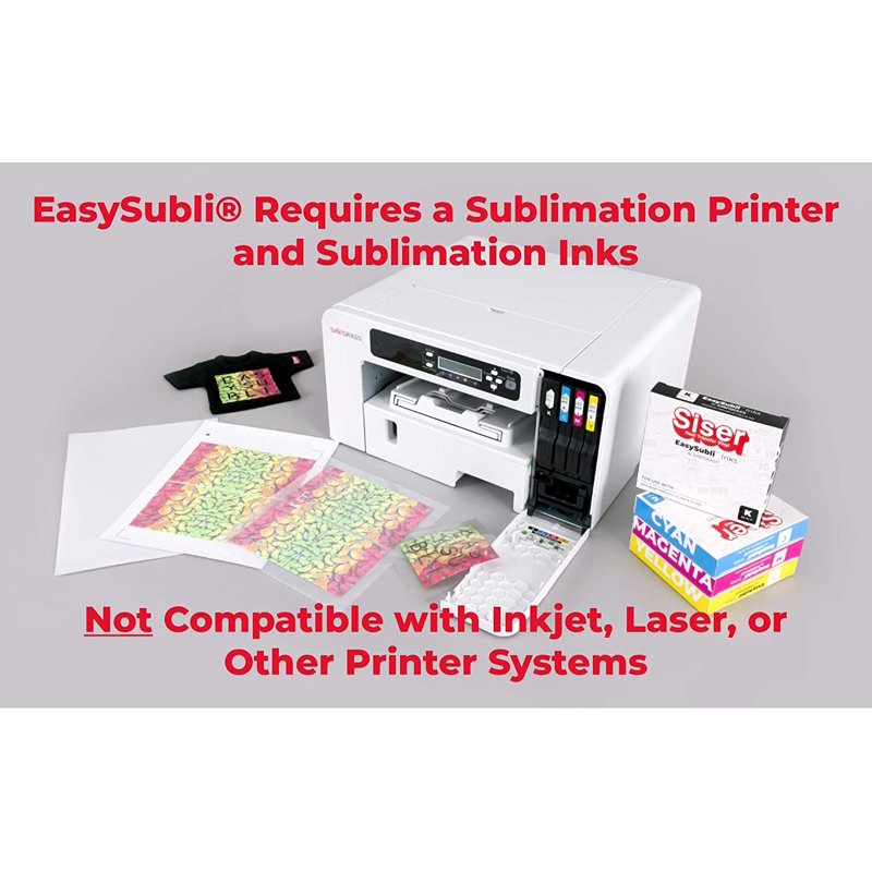 Printable Heat Transfer Vinyl Sheets for Sublimation - Multicolor 8.4x11 in, Pack of 10