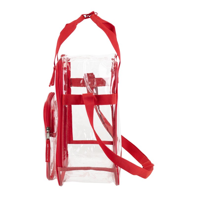 Unisex Clear Stadium Approved Tote Bag with Double Handles and Adjustable Strap