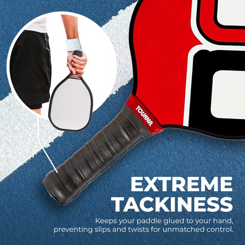 (2 Pack) Tourna Mega Tac Overgrip - Pickleball, White
