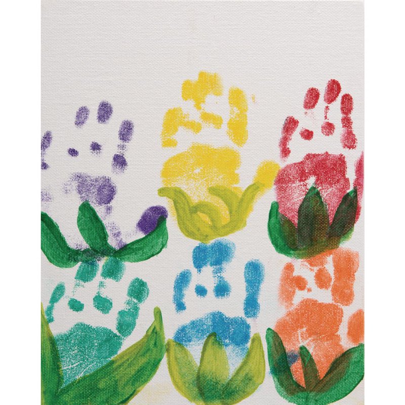 Jumbo Washable Stamp Pads Set of 6 - Large Ink Pads for Crafts & Kids