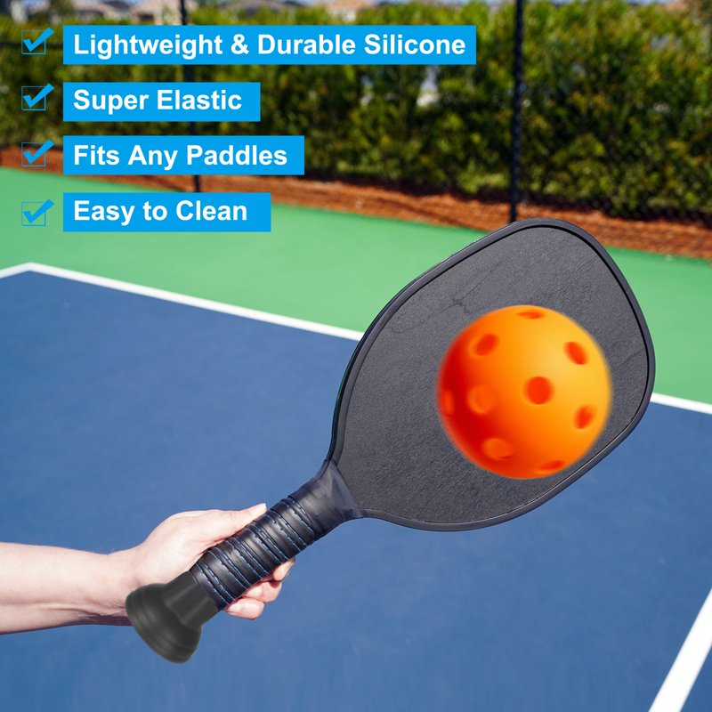 Pickleball Ball Retriever Set, Silicone Upper Suction Cup Grabber - 4 Pack