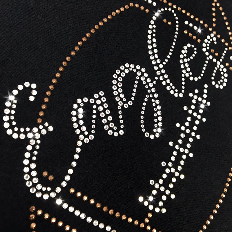 Eagles Football Rhinestone Iron-On Transfer - Clear Crystal Bling