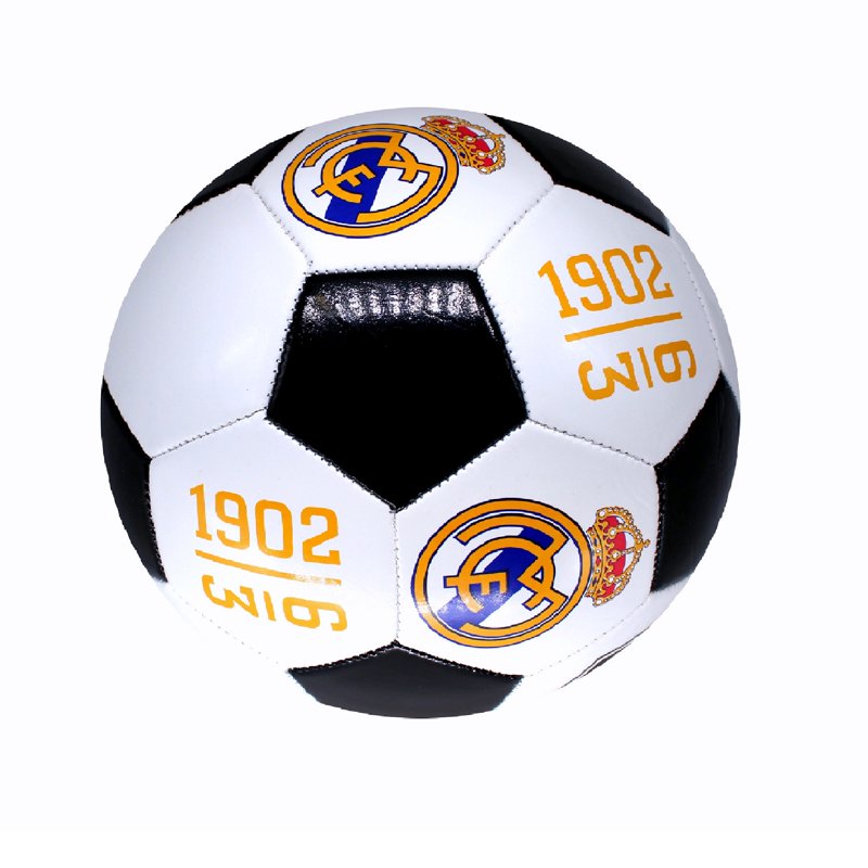 Icon Sports Real Madrid Soccer Ball Size 5 Officially Licensed – White & Black, 1902, Variation 5