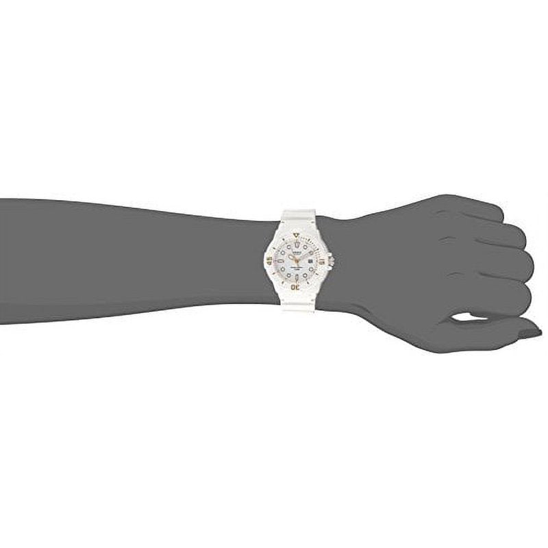 Casio Women's Dive Style Analog Watch with Resin Band, 100M Water Resistance