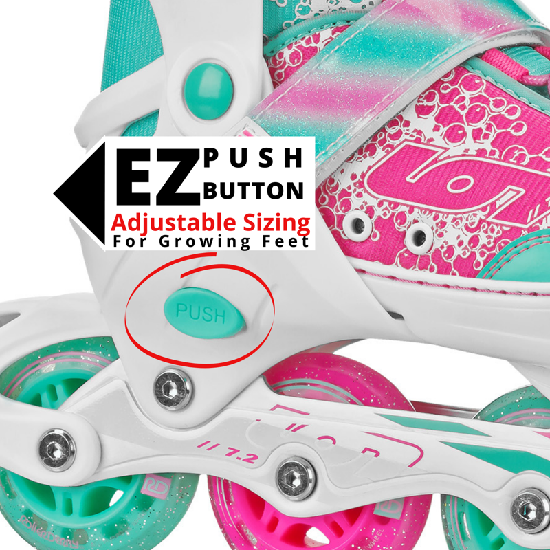 Adjustable Inline Skates for Kids - High-Performance Girl's Roller Skates