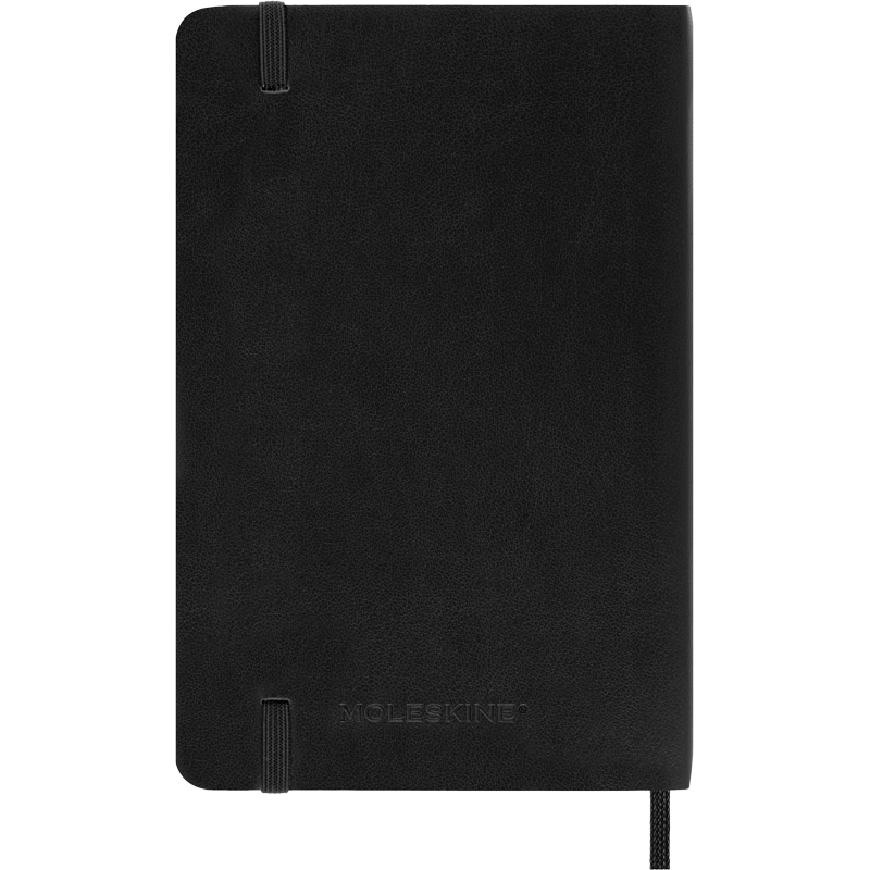 Moleskine Classic Pocket Notebook - Soft Cover, Ruled, Black, 3.5 x 5.5 Inches