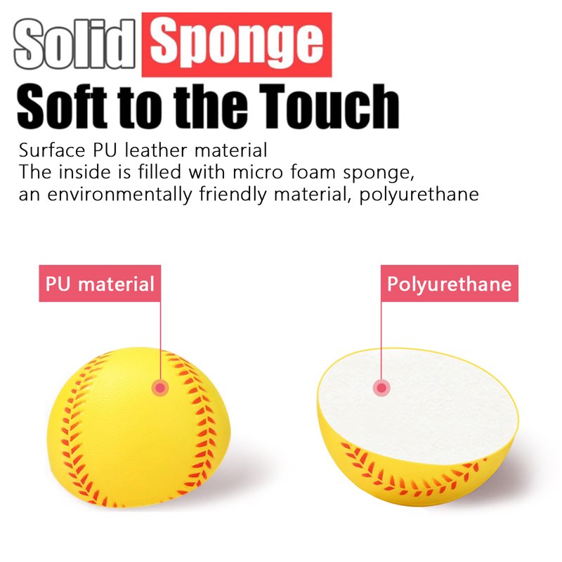 Foam Baseballs for Training & Practice - Safe Indoor & Outdoor Play