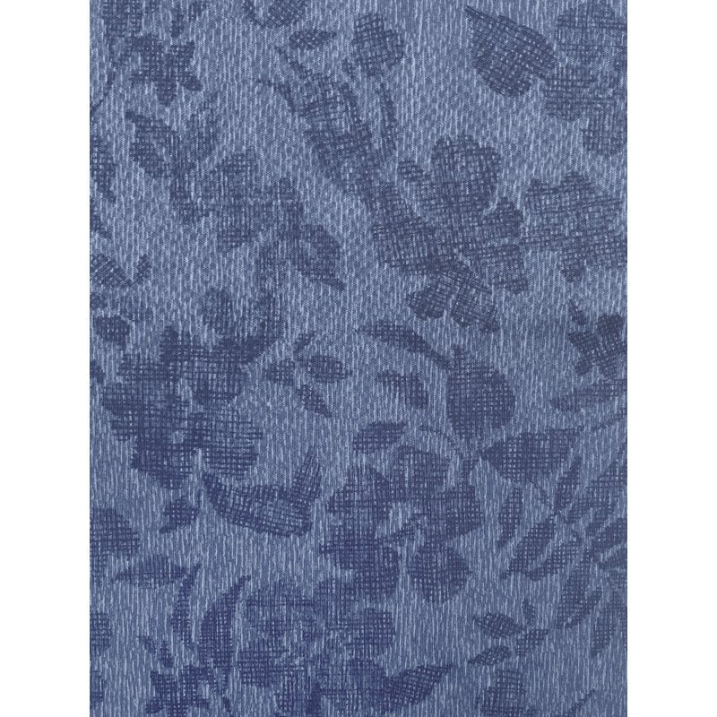 Men's Textured Floral Polo Shirt with Moisture-Wicking & Stretch