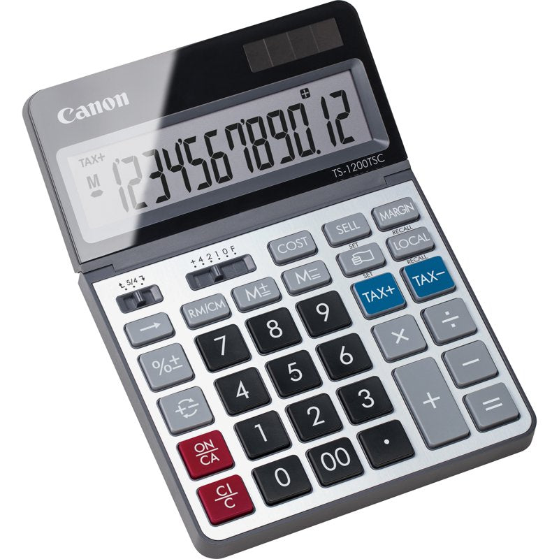 12-Digit Desktop Calculator with Solar Power and Tax Features