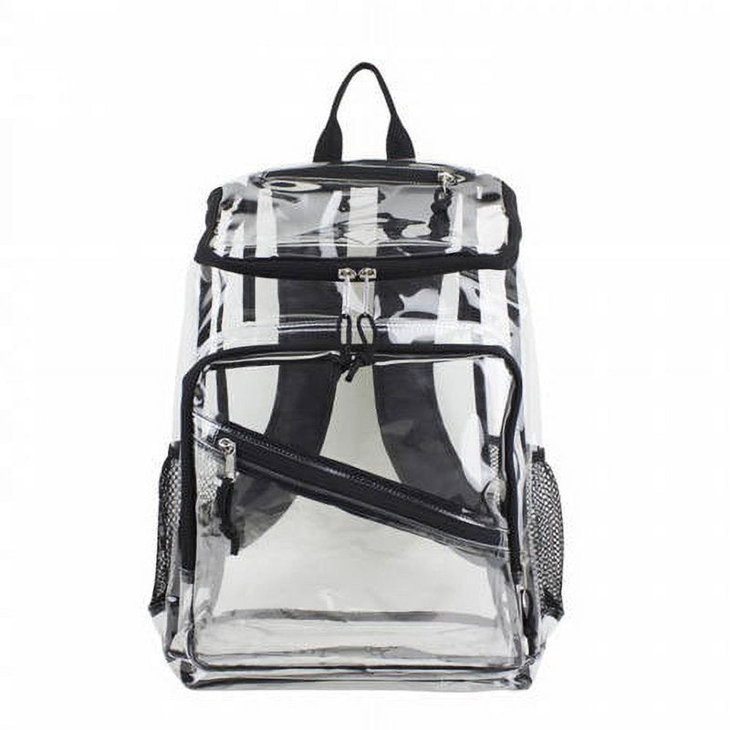 Unisex Clear Top Loader Backpack with Padded Adjustable Straps