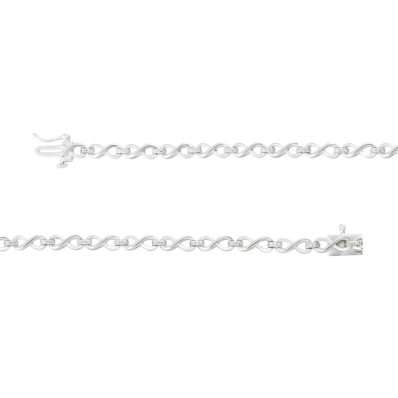 Sterling Silver Lab Grown Diamond Bracelet for Women - Accent Jewelry Gift