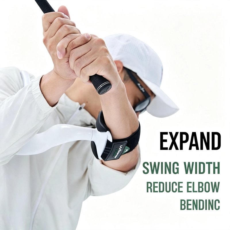 harayaa Golf Swing Width Trainer - White, 53cm x 8cm Outdoor Indoor Training Aid