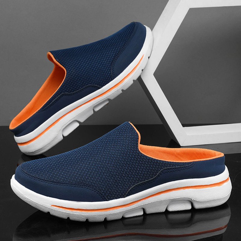 Men's Slip-On Mule Shoes - Comfortable Backless Sneakers for Walking and Running