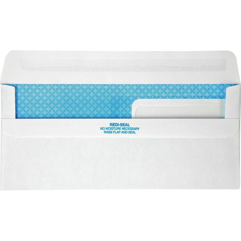 Double-Window Security Envelopes #9, 3 7/8" x 8 7/8", White, Box of 500