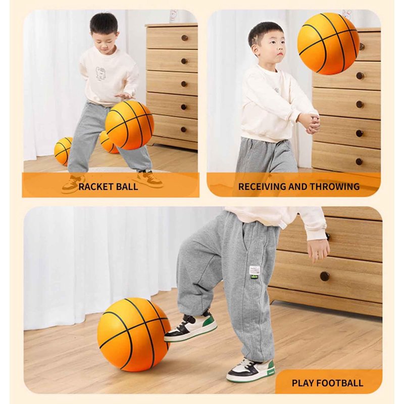 Silent Indoor Basketball Dribbling Foam Ball - No Noise Training Aid