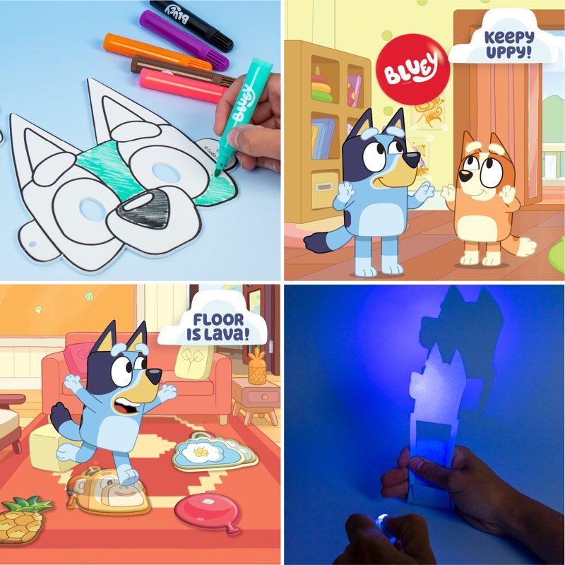 Bluey Imagination Play Case for Kids Ages 3+ - Storage & Activity Kit