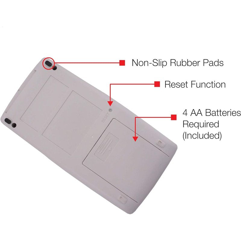 Handheld Printing Calculator with 12-Digit LCD & Dual-Color Printer