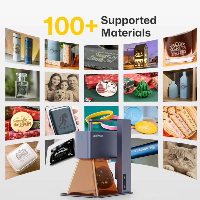 Portable Handheld Laser Engraver Machine for Wood Leather Metal - LaserPecker LP2 Basic Set