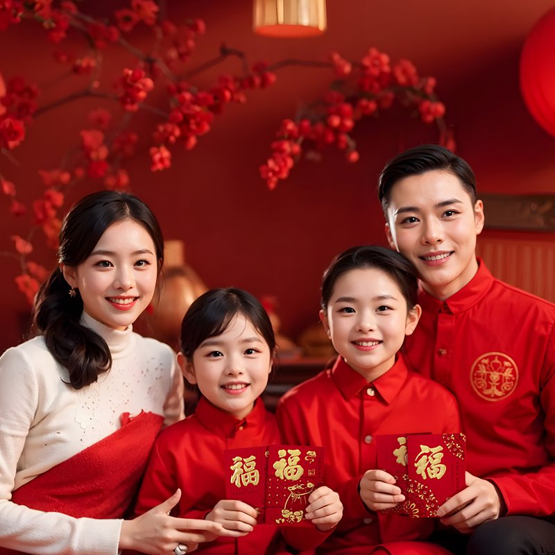 Year of the Horse 2026 Red Envelopes Set of 36 with Gold Foil Lucky Money